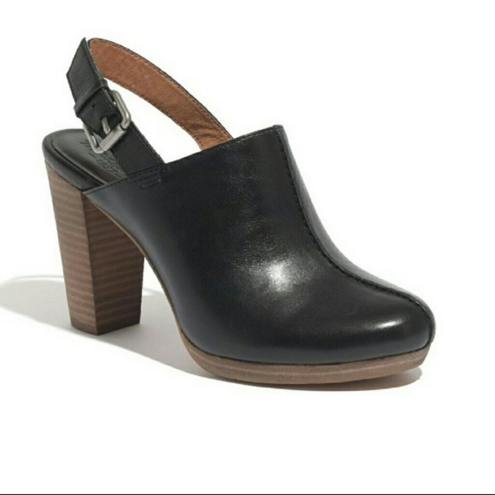 Madewell Edmund Black Leather Mules